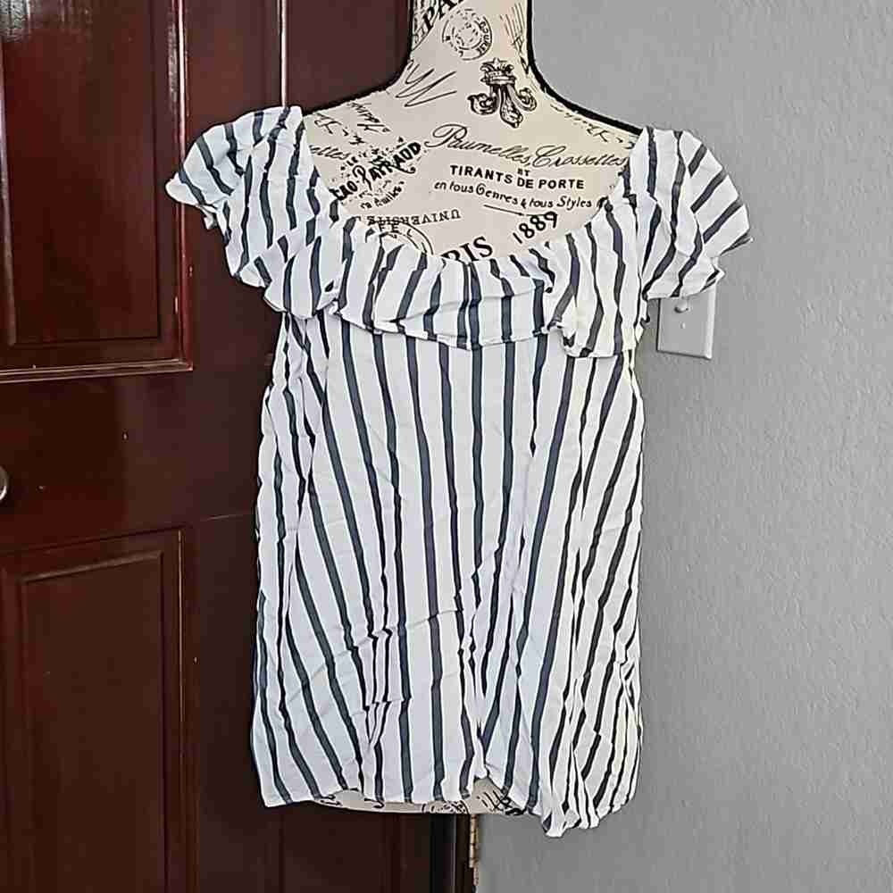 Striped Off-Shoulder Blouse